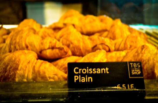 Bakery shop croissant food photography